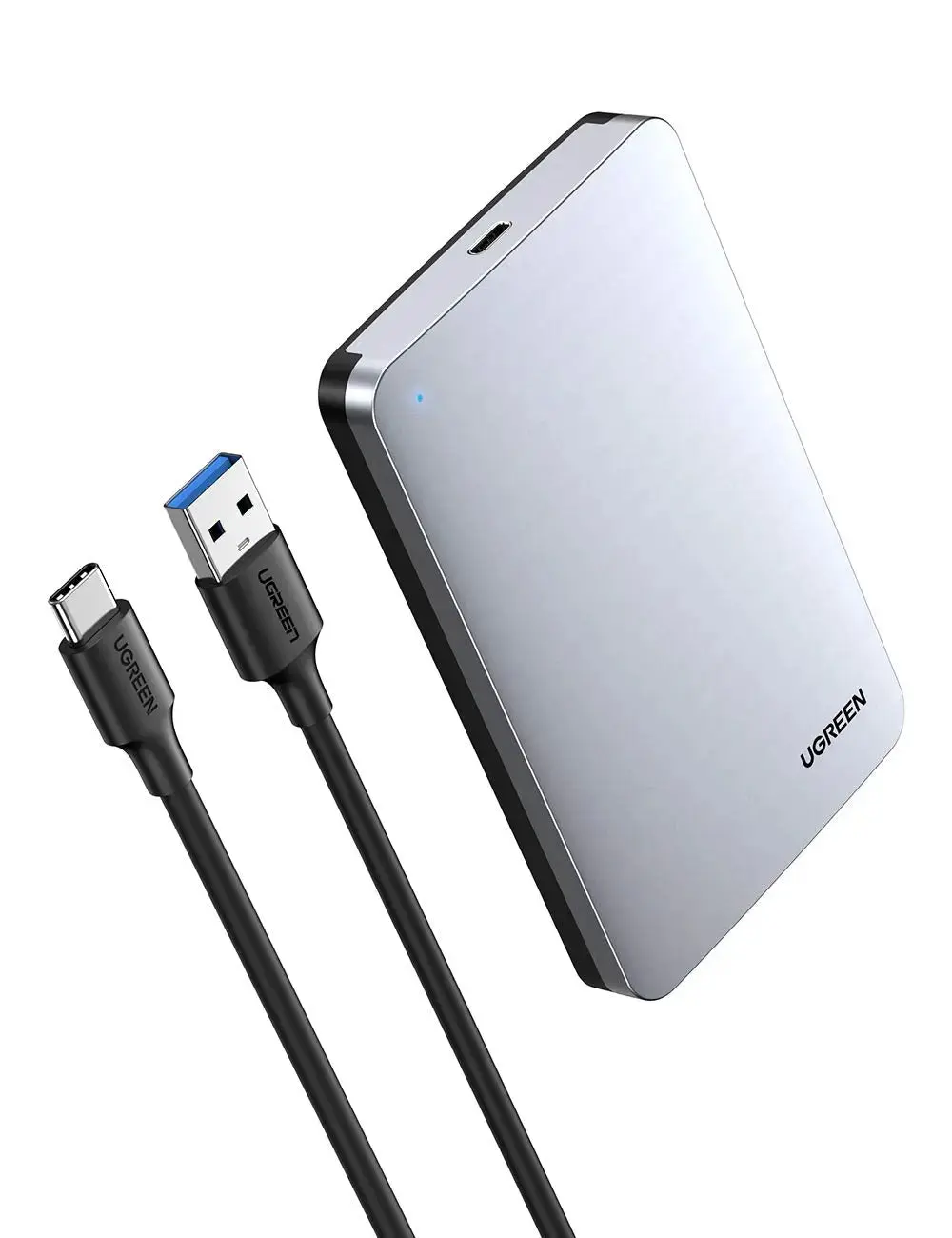 UGREEN 2.5-inch SATA Enclosure USB 3.1 Gen2 (70498) — 2.5 inch SATA SSD/HDD, USB-A 3.1 Gen2 to SATA