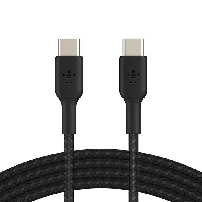 Belkin BoostCharge Braided USB-C to USB-C Cable 60W (CAB004) — USB-C to USB-C, USB 2.0 data