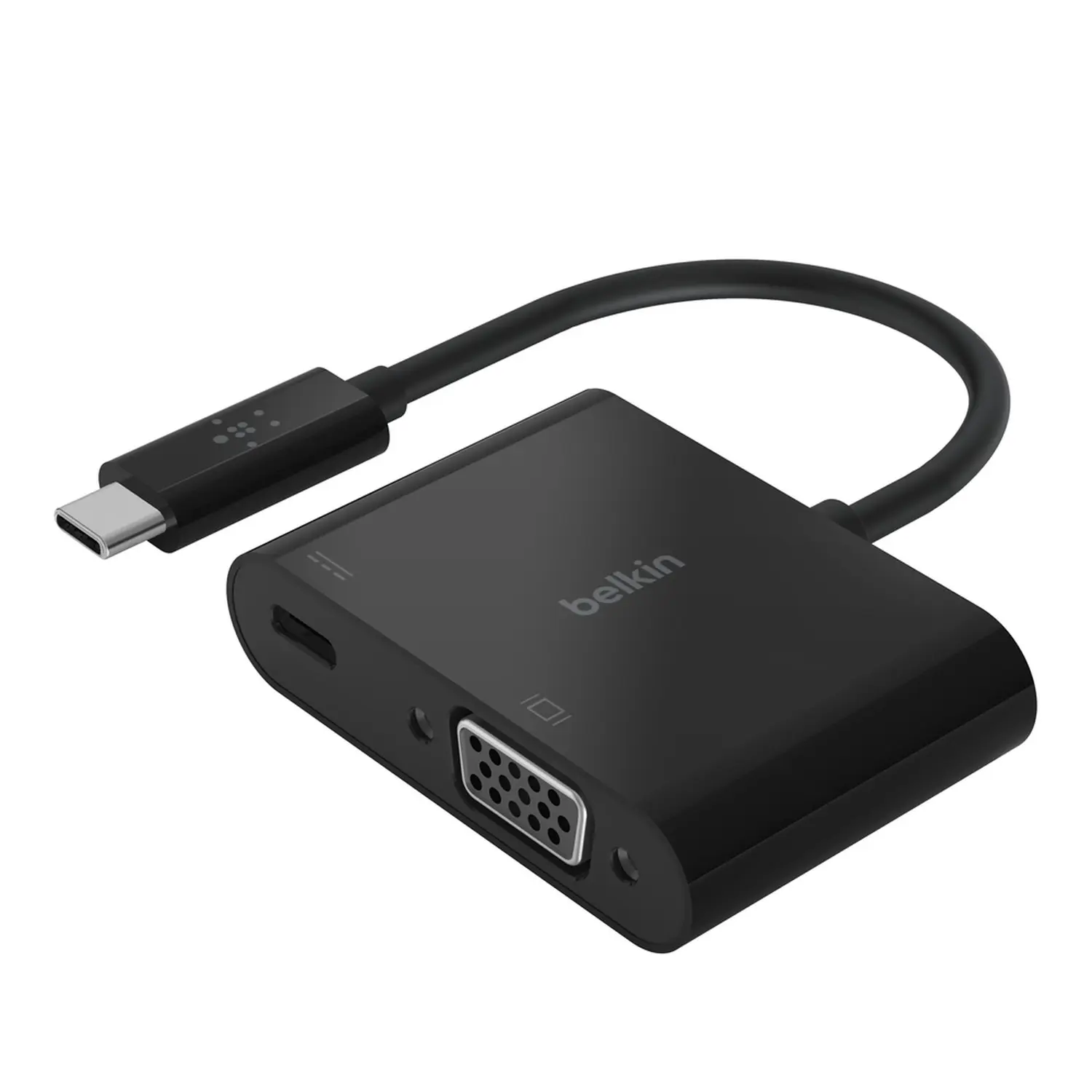 Belkin USB-C to VGA + Charge Adapter 60W (AVC001) — USB-C to VGA + USB-C PD, 1080p VGA
