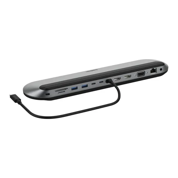 Belkin Connect Universal USB-C 11-in-1 Pro Dock (INC014) — 11-in-1: 2x HDMI + DisplayPort + Ethernet + USB-A/USB-C + SD/microSD + audio, Dual 4K @ 60Hz