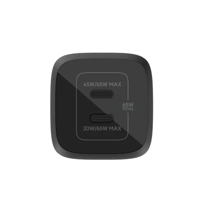 Belkin BoostCharge Pro Dual USB-C GaN Wall Charger with PPS 65W (WCH013)