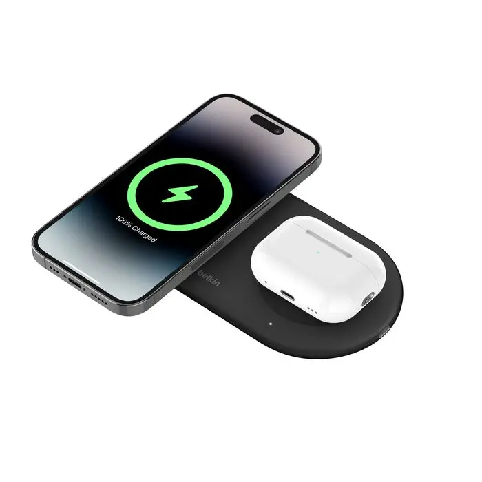 Belkin BoostCharge Pro 2-in-1 Magnetic Wireless Charging Pad with Qi2 15W (WIZ021)