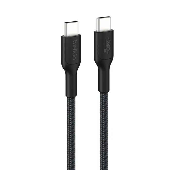 Belkin USB-C to USB-C Braided Cable 240W 1M (CAB025fq1MSD/WH)