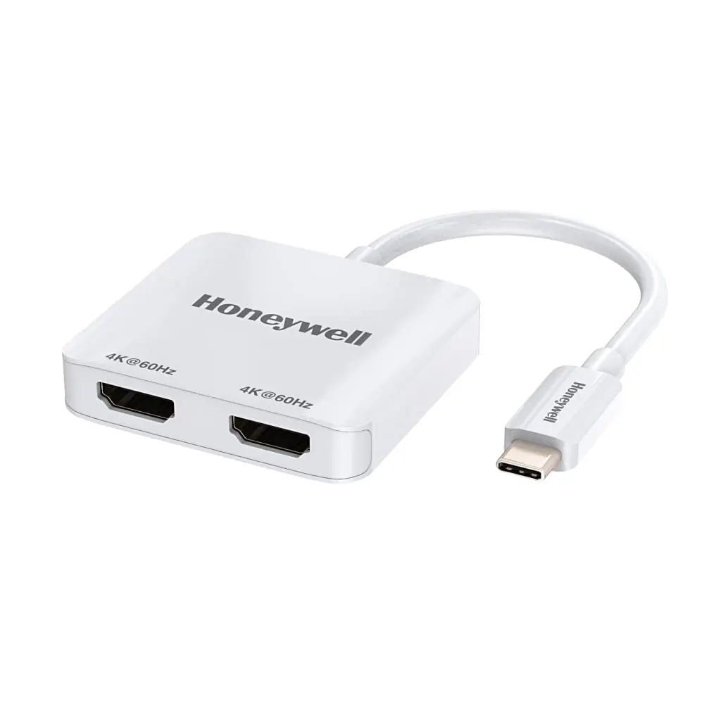 Honeywell Type C to Dual HDMI Adapter (HC000008) — USB-C to 2x HDMI, 4Kx2K@60Hz UHD (per port)