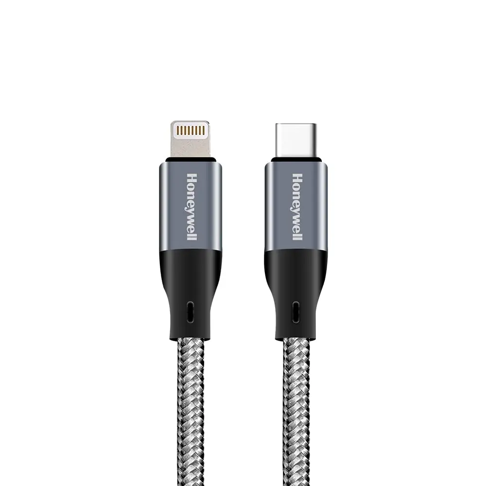 Honeywell Type C to Lightning Cable MFi 1.2 Mtr (Braided) - Grey