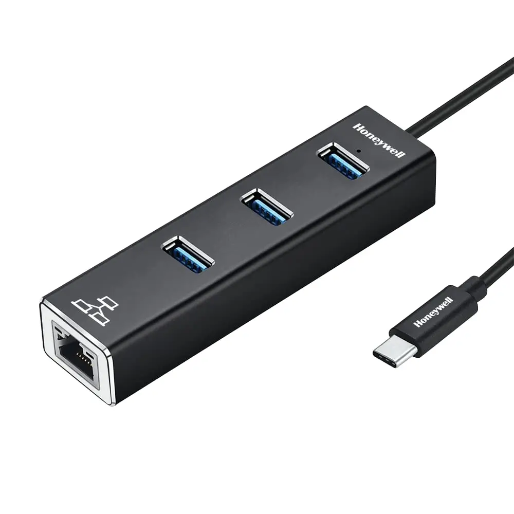Honeywell Type C to USB 3.0 with Gigabit Ethernet Adapter (4-in-1, HC000006/ADP)