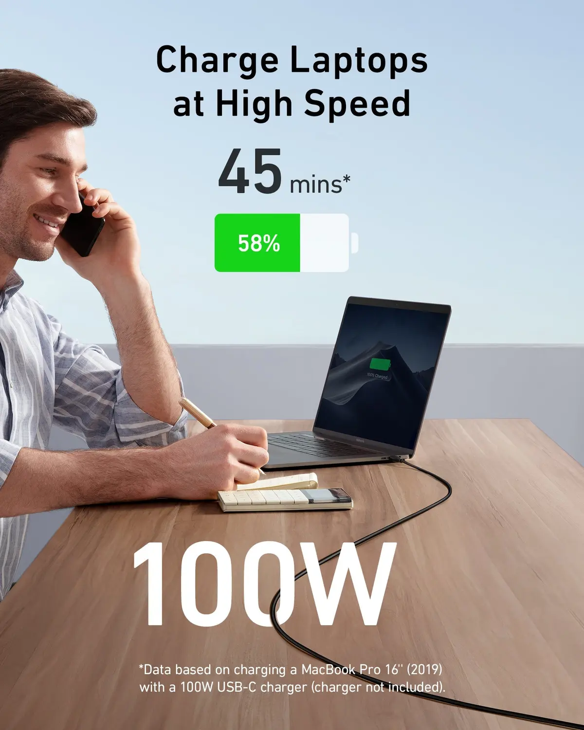 Anker PowerLine III USB-C to USB-C Cable 100W (2M)