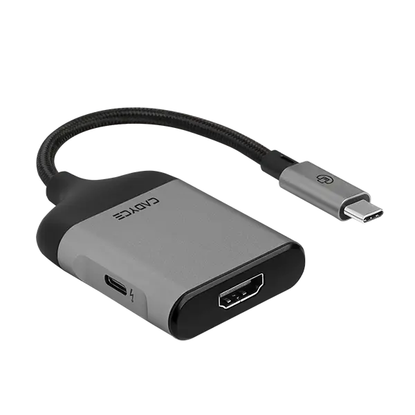 Cadyce CA-CHM60 USB-C to HDMI Cable (60cm, 4K) — HDMI, USB-C Male to HDMI Male