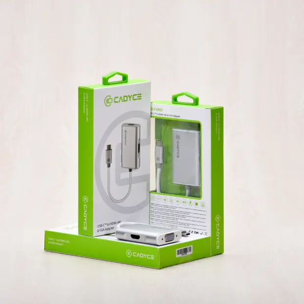 Cadyce USB-C to HDMI (4K) & VGA Adapter (CA-CVHD)
