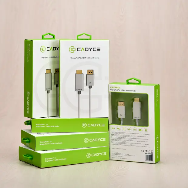 Cadyce DisplayPort to HDMI Cable with Audio 1.8M (CA-DPHDC)