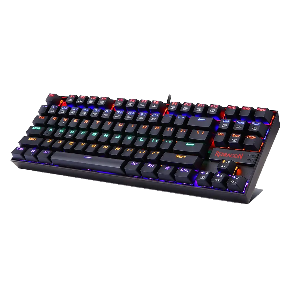 Redragon Kumara K552 Rainbow — Mechanical Gaming Keyboard, Outemu Red, Multi-colour LED, tenkeyless