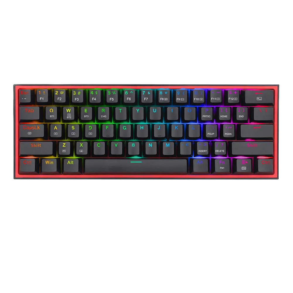 Redragon Fizz Pro K616 — Mechanical Gaming Keyboard, Outemu Red, RGB, multi-device wireless