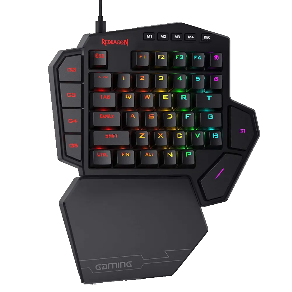 Redragon Diti K585 — Mechanical Gaming Keypad, Outemu Blue, RGB, one-handed keypad