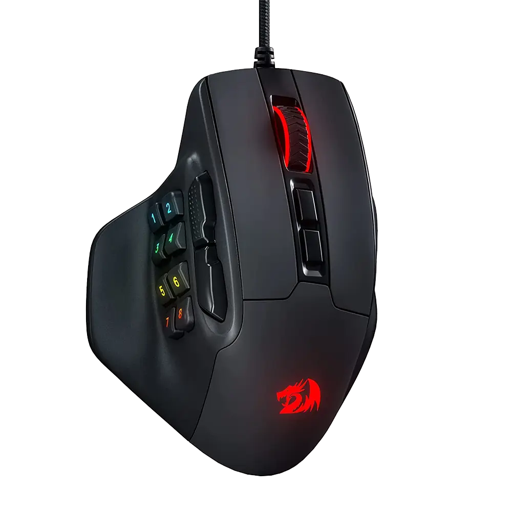 Redragon Aatrox M811 — Wired Gaming Mouse, 12,400 DPI, RGB