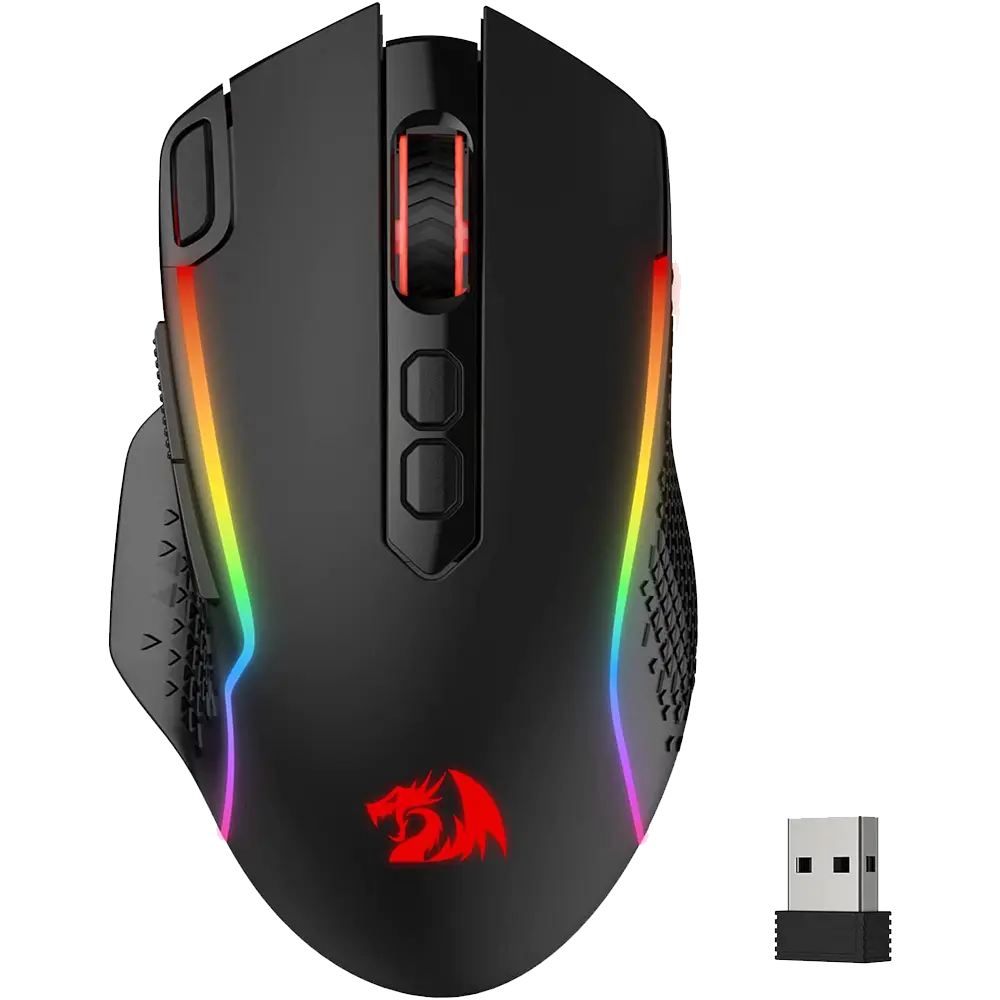Redragon Taipan Pro M810 Pro — Wireless Gaming Mouse, 10,000 DPI, RGB