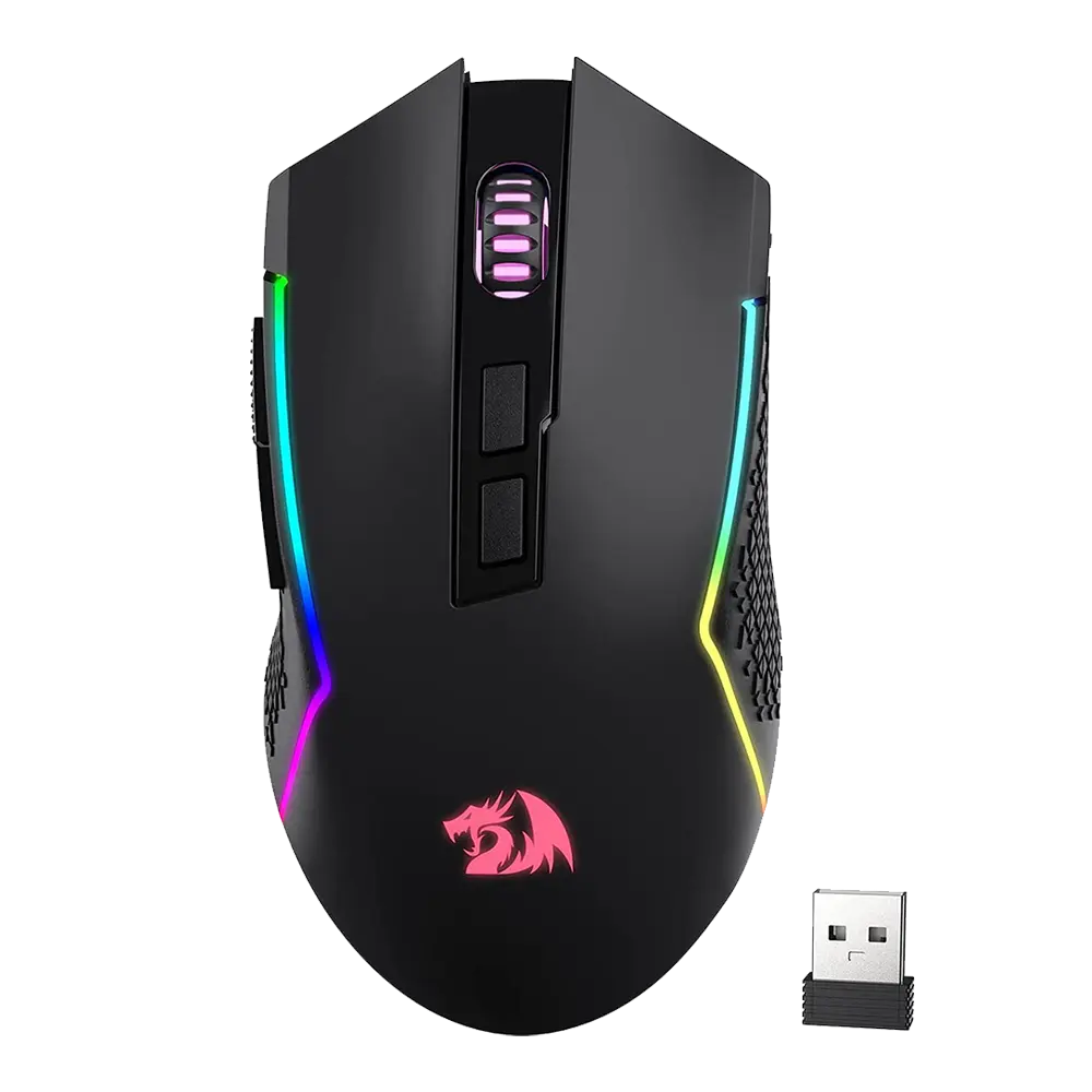 Redragon Trident Pro M693 — Multi-device Wireless Gaming Mouse, 8,000 DPI, RGB