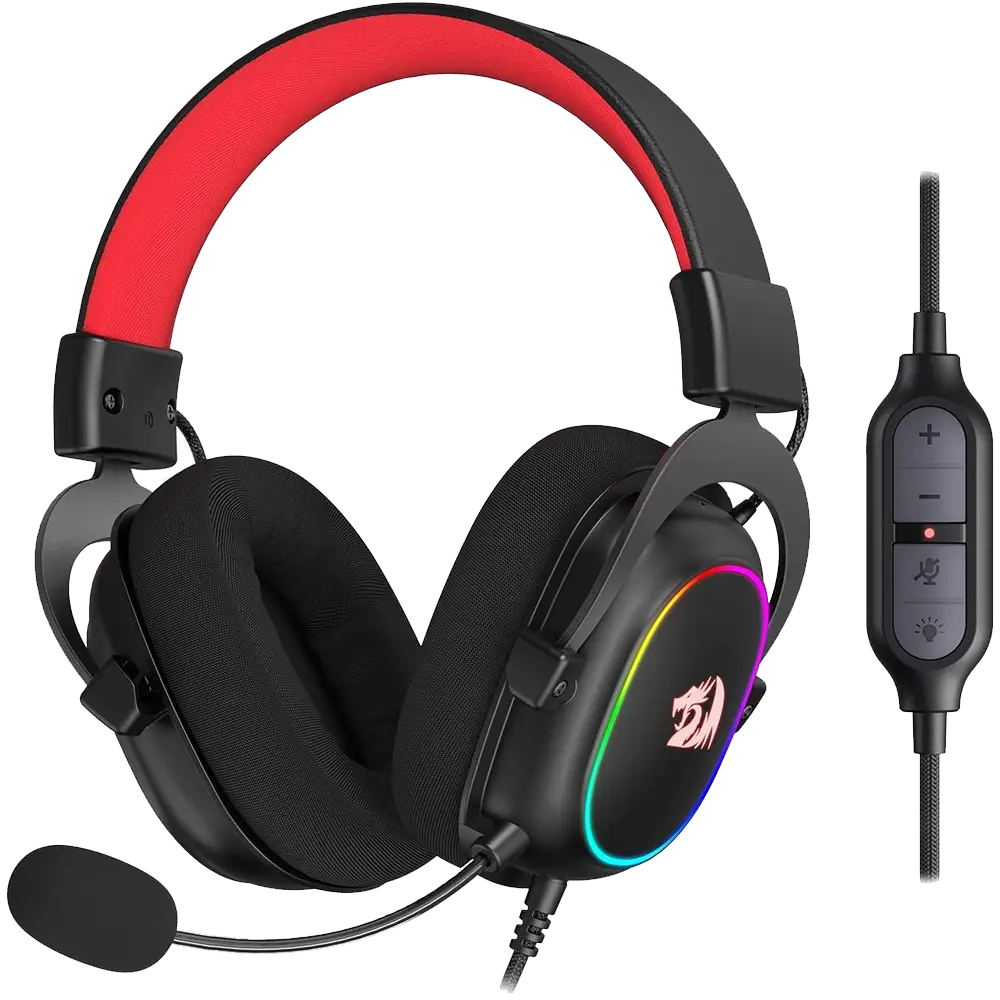 Redragon Zeus X H510 — Wired USB Gaming Headset, 7.1 Surround, Retractable mic