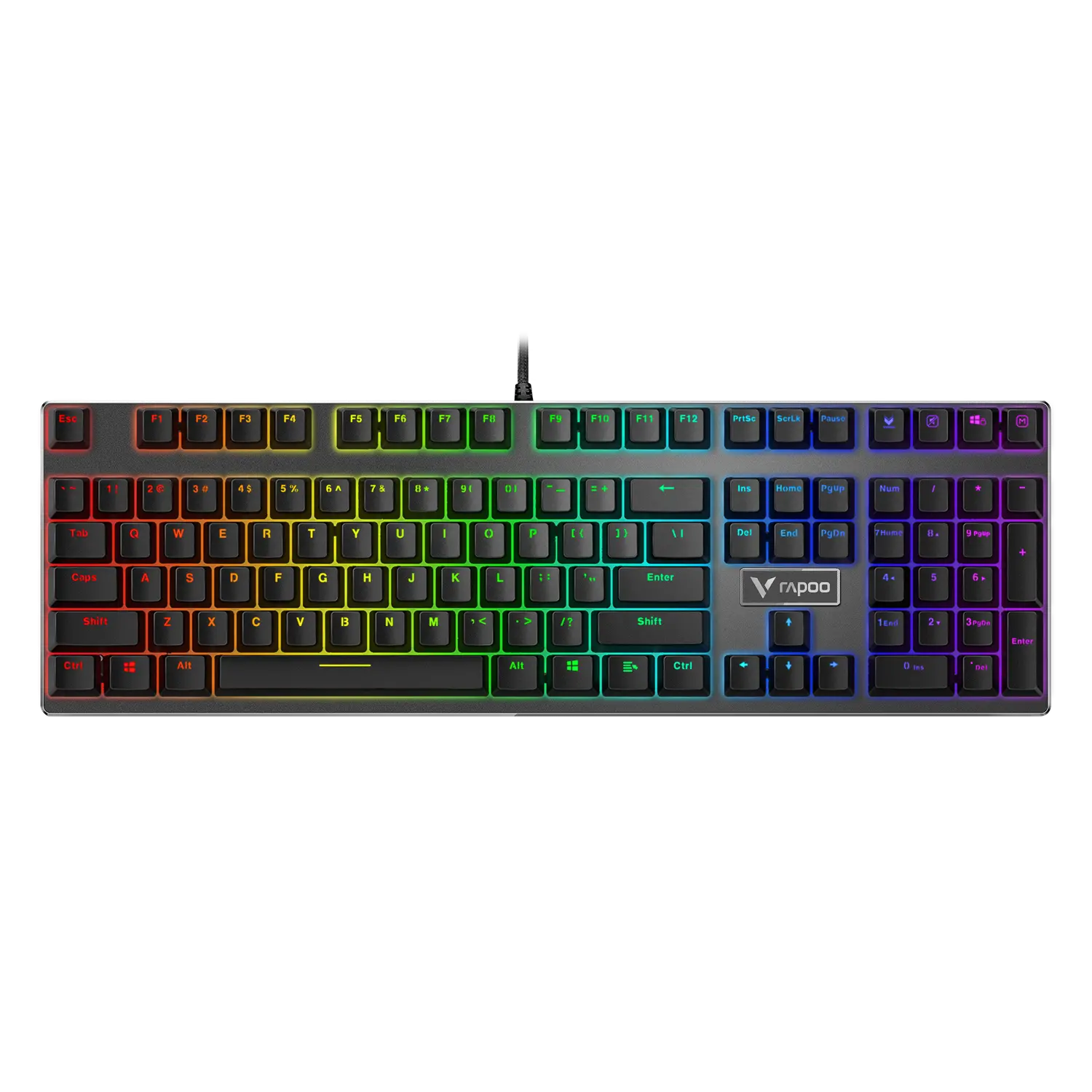 Rapoo V700 RGB — Mechanical Gaming Keyboard, Kailh Blue, RGB
