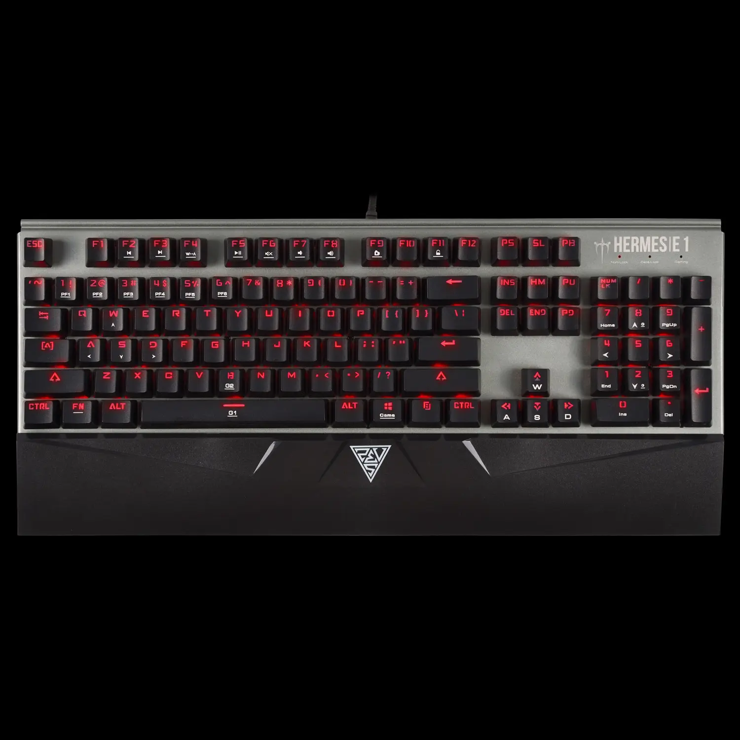 Gamdias Hermes E1 — Wired Keyboard + Mouse Combo, Gamdias Blue, Multi-colour LED