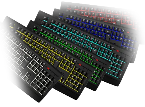 Gamdias Ares 7 GKC6011 — Multimedia Keyboard, Multi-colour LED
