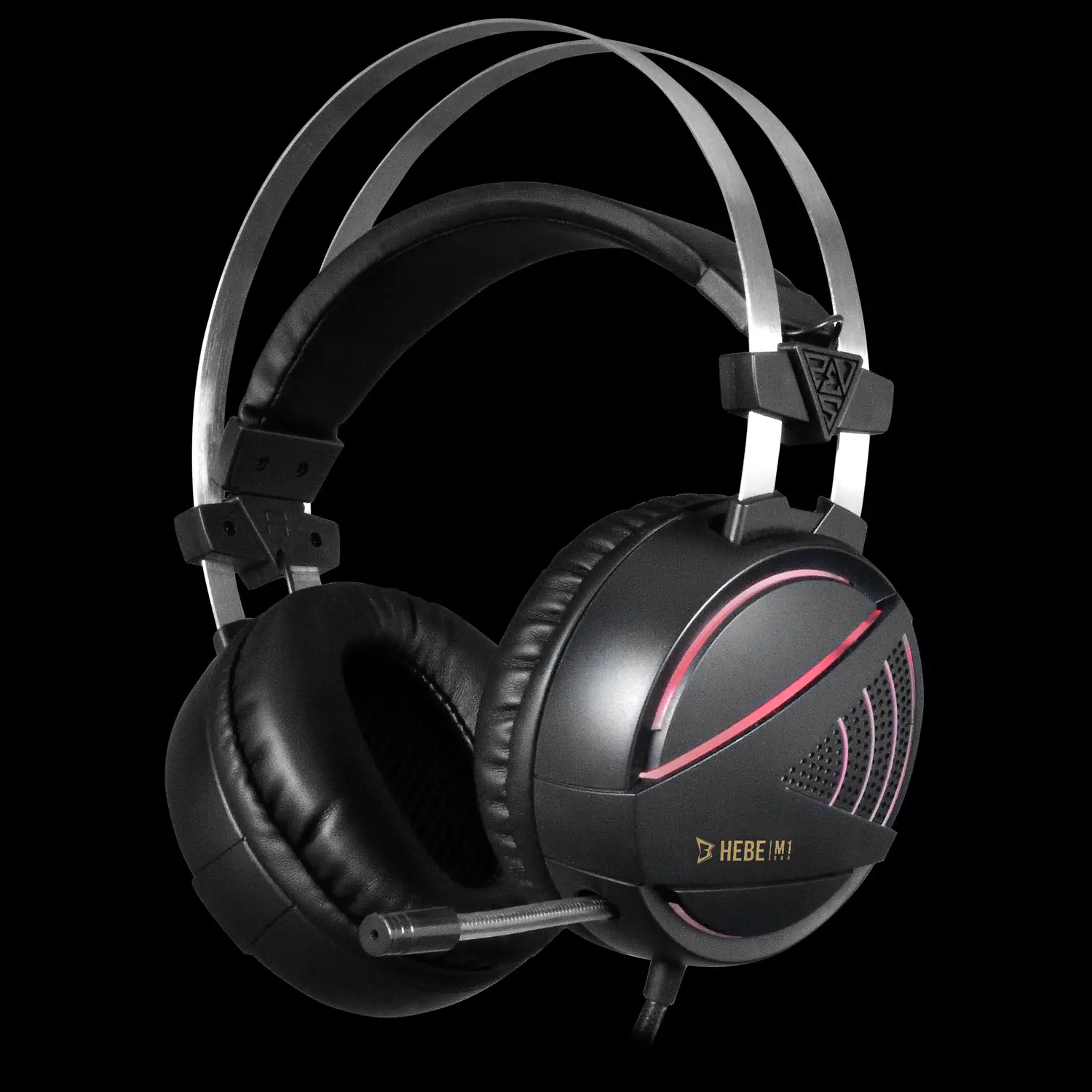 Gamdias HEBE M1 — Wired USB Gaming Headset, 7.1 Surround, Fixed boom mic