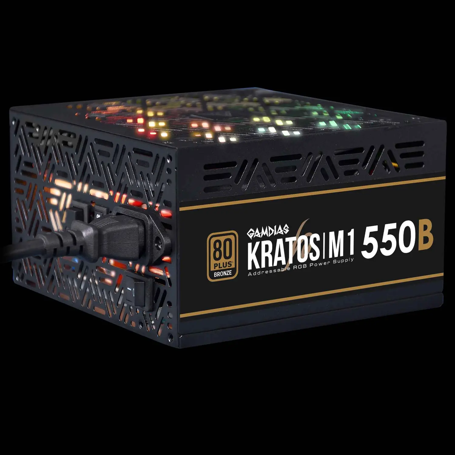 Gamdias Kratos M1-550B 550W — 80+ Bronze Non-Modular Power Supply