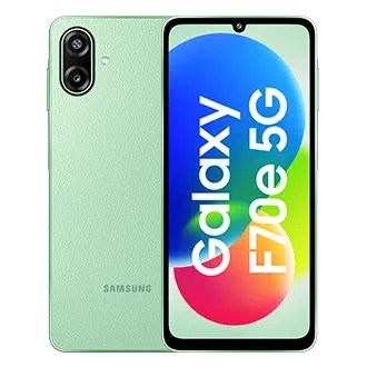 Samsung Galaxy F70e 5G — Dimensity 6300, 6 GB / 128 GB, 6.7" LCD 120 Hz, 6000 mAh