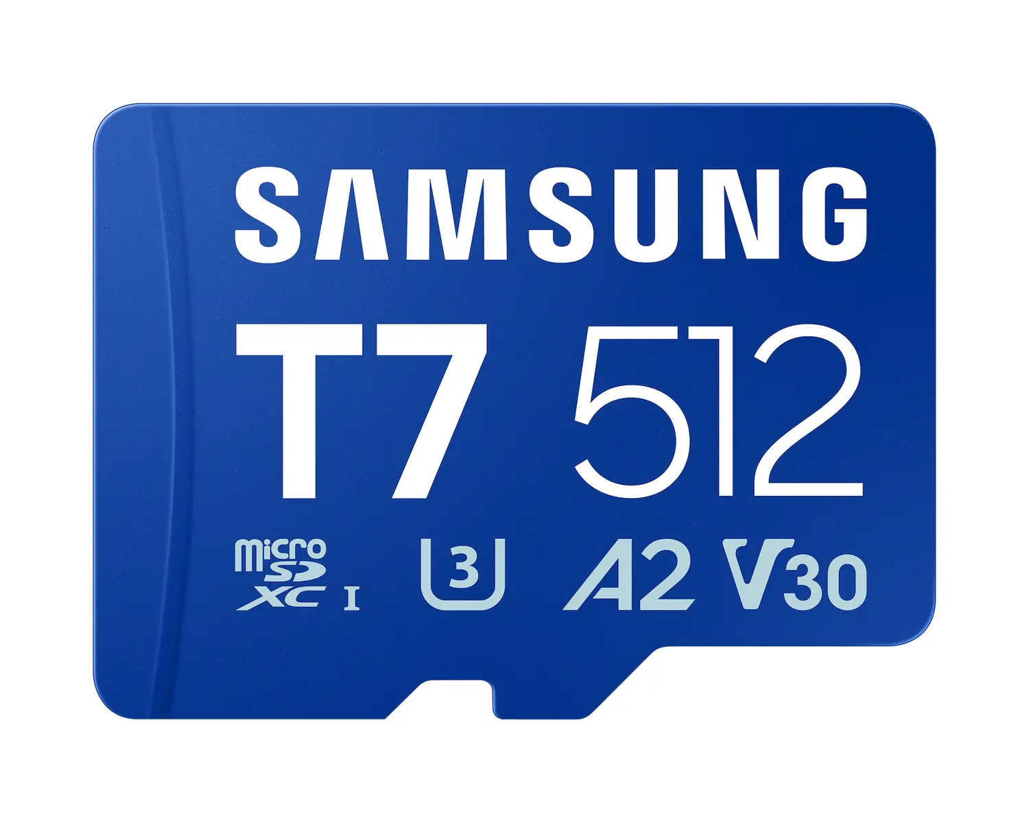 Samsung T7 microSD 512 GB microSDXC Memory Card (C10 U3 V30 A2, 170 MB/s)