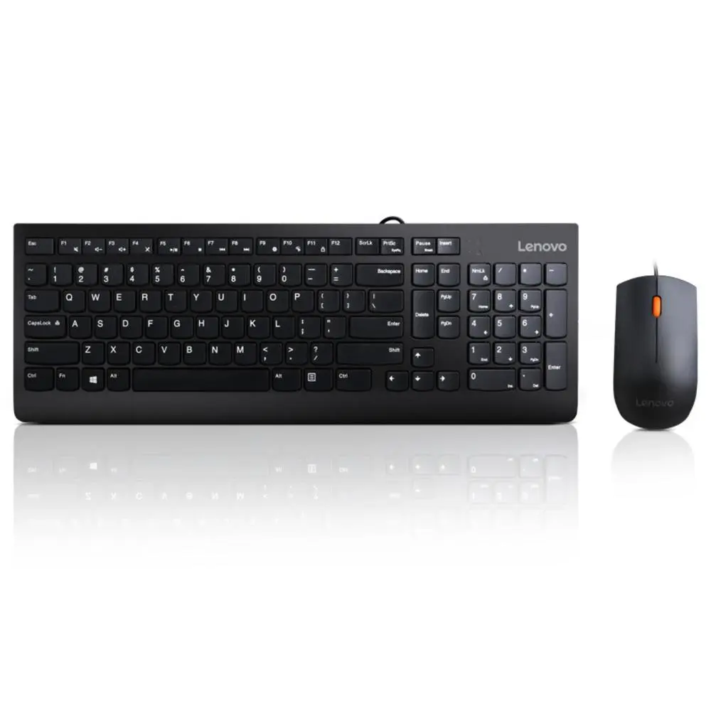 Lenovo 300 USB Combo — Wired Keyboard + Mouse Combo