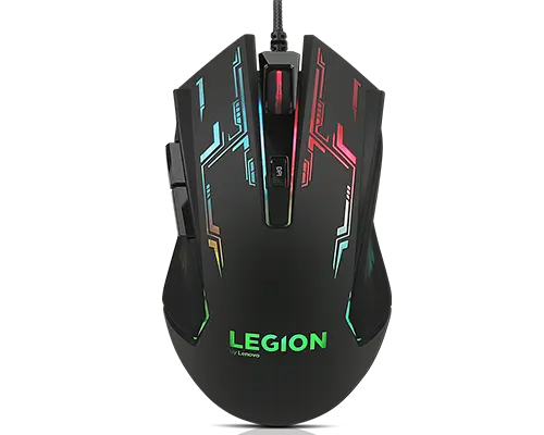 Lenovo Legion M200 RGB — Wired Gaming Mouse, 2,400 DPI, RGB