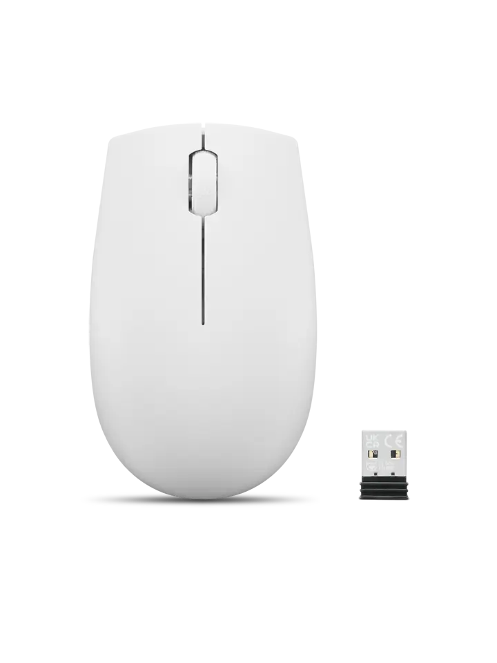 Lenovo 300 Wireless Compact — Wireless Compact Mouse, 60 g lightweight