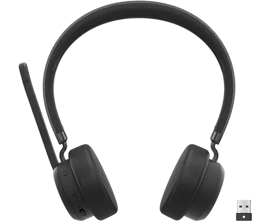 Lenovo Wireless VoIP Headset (Teams Certified) — Bluetooth Office Headset, Fixed boom mic