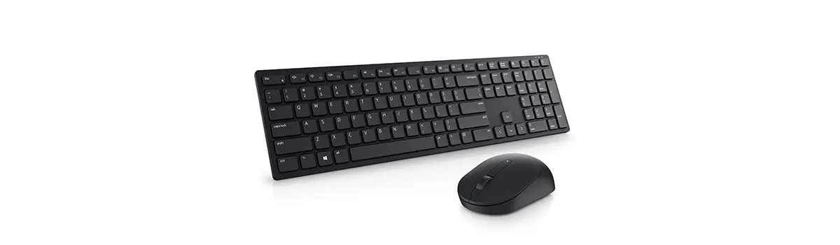 Dell KM5221W Pro — Wireless Keyboard + Mouse Combo, 2.4 GHz wireless