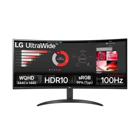 LG UltraWide 34WR50QK-B 34-inch Ultrawide 100Hz UltraWide Monitor