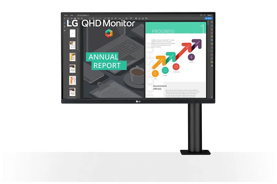 LG UltraFine 27QN880-B (Ergo) 27-inch QHD 75Hz Professional Monitor
