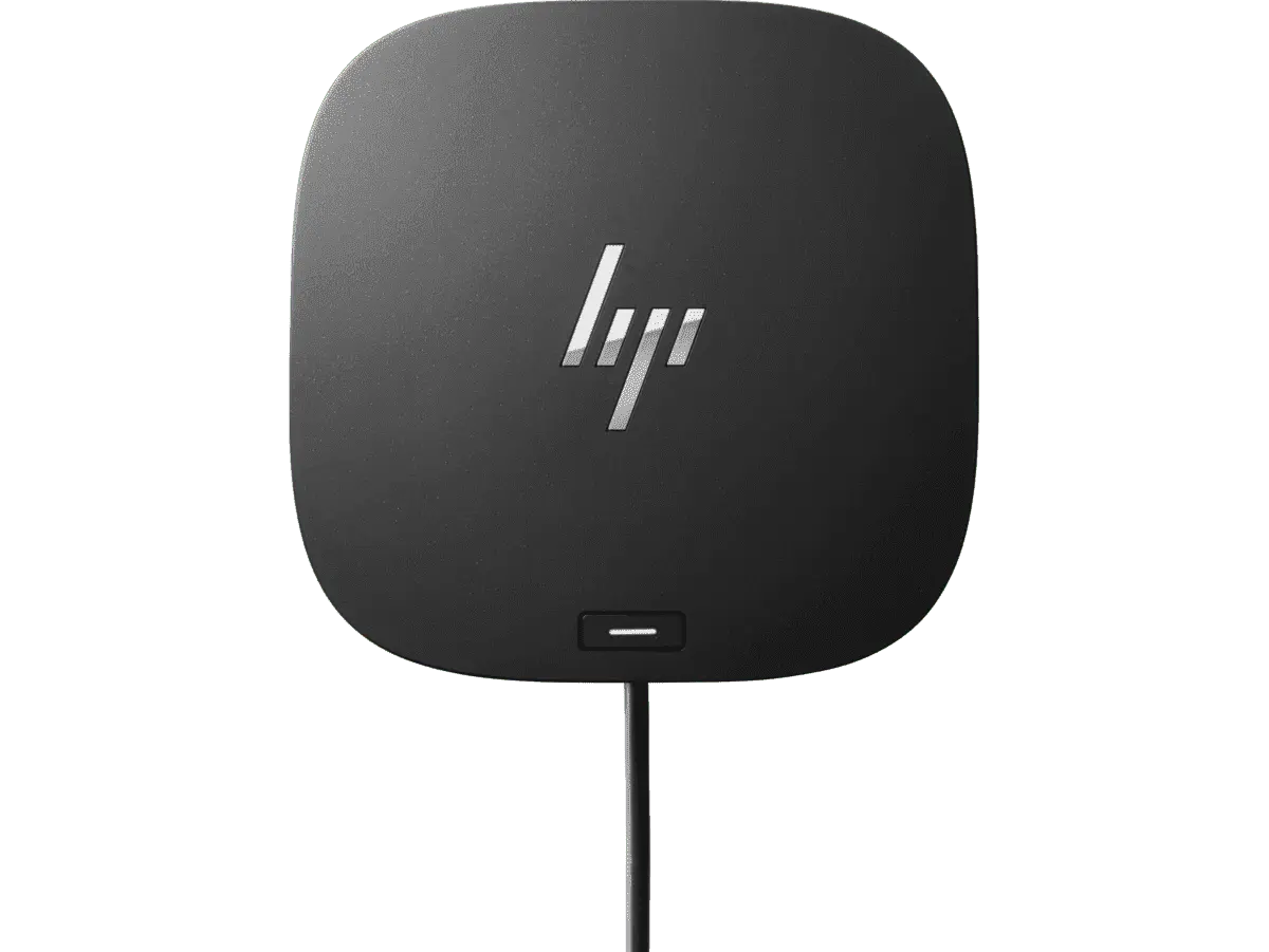HP USB-C Dock G5 (5TW10AA) — USB-C dock (TB3/4 compatible), 1x HDMI + 1x DisplayPort (+ USB-C alt-mode)