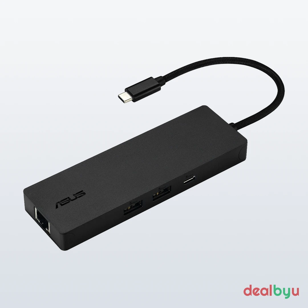 ASUS 8-in-1 USB-C Dock (DC210) — 1x HDMI 2.0, 2x USB-A, 2x USB-C, 1x RJ-45, SD + microSD (8-in-1), HDMI 2.0 up to 4K@60Hz