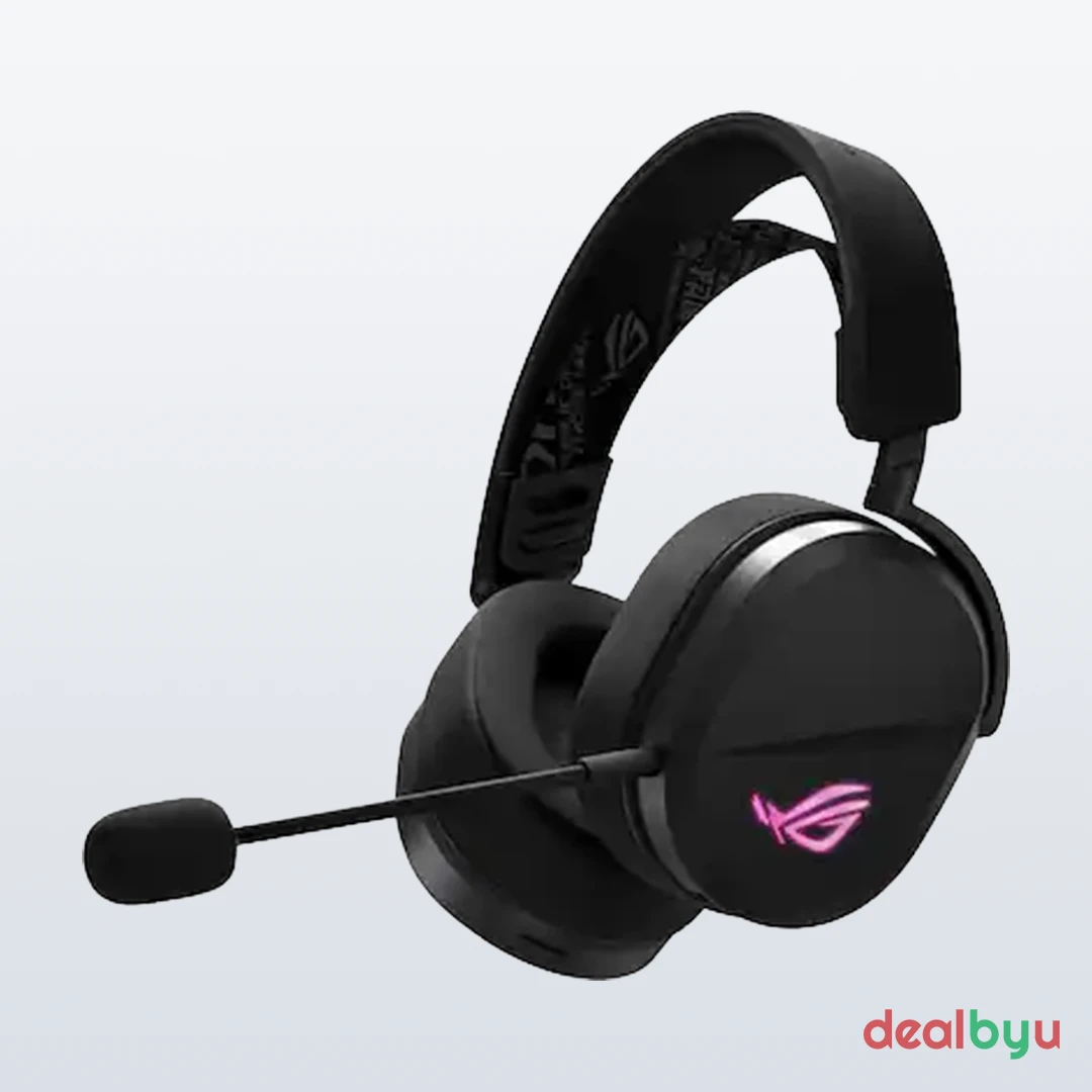 ASUS ROG Pelta — Wireless 2.4GHz + Bluetooth Gaming Headset, 7.1 Surround, Detachable boom mic
