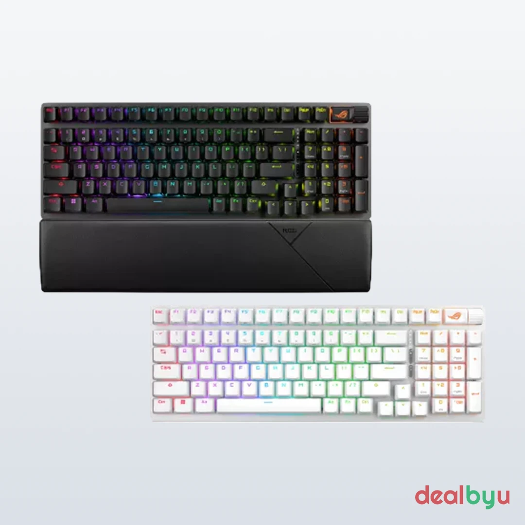 ASUS ROG Strix Scope II 96 RX Wireless — Mechanical Gaming Keyboard, ROG RX Red, RGB, multi-device wireless