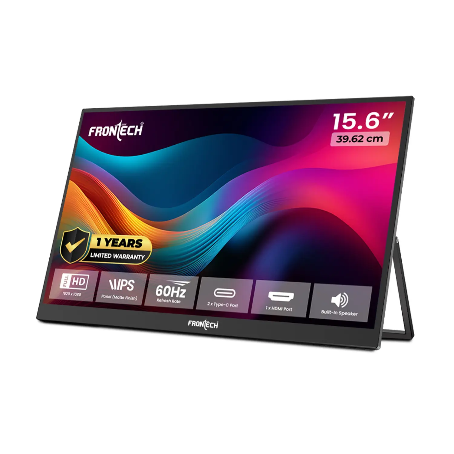 Frontech MON-0023 15.6-inch FHD 60Hz Portable Monitor