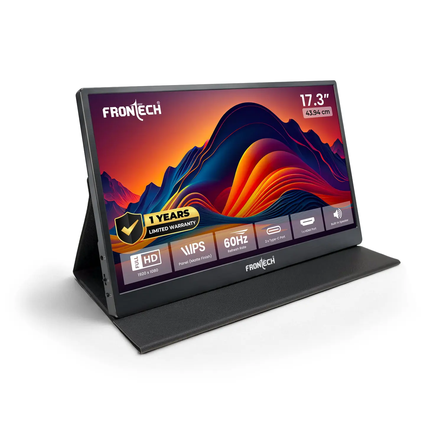 Frontech MON-0084 17.3-inch FHD 60Hz Portable Monitor