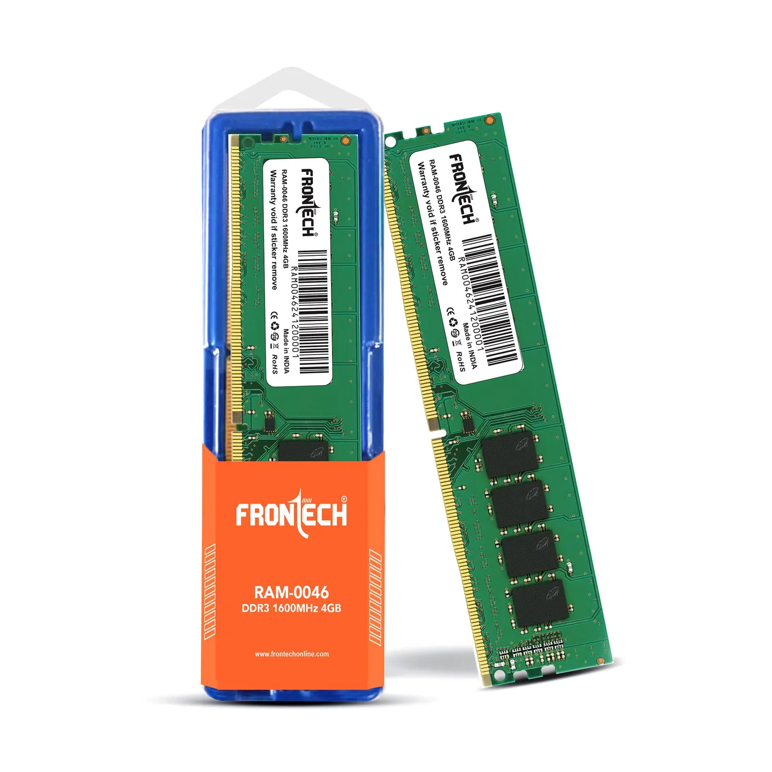 Frontech DDR3 4 GB (1 × 4 GB) 1600 MT/s CL11 Green Desktop Memory Module
