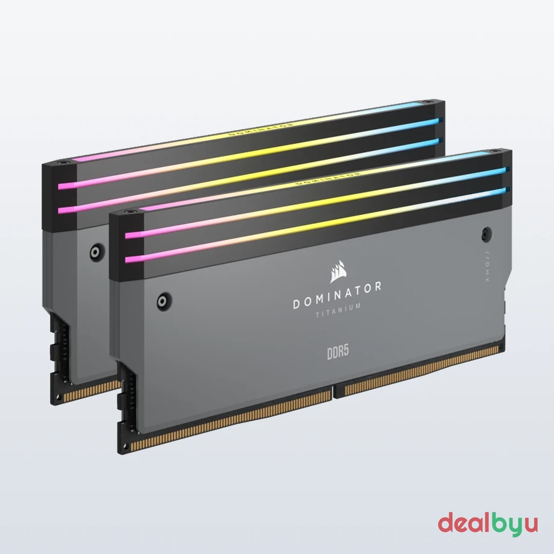 Corsair Dominator Titanium DDR5 32 GB (2 × 16 GB) 6000 MT/s CL30 RGB Desktop Memory Kit