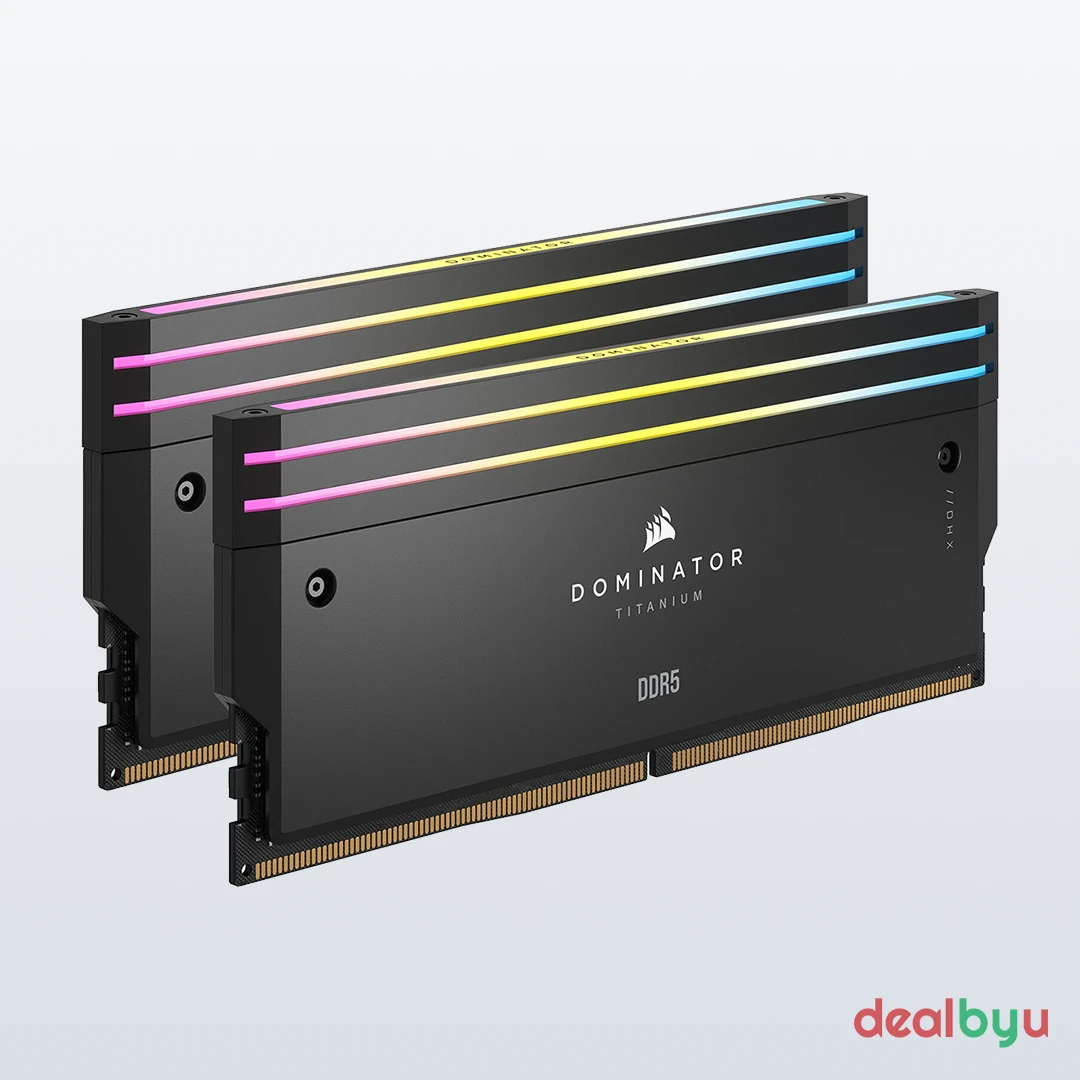 Corsair Dominator Titanium DDR5 32 GB (2 × 16 GB) 7200 MT/s CL34 RGB Desktop Memory Kit