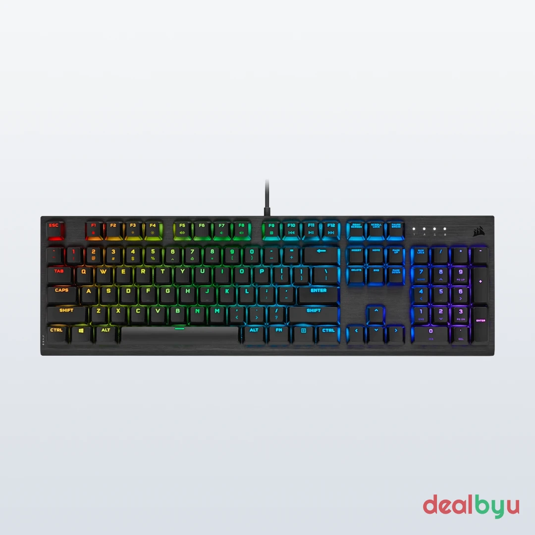 Corsair K60 RGB PRO — Mechanical Gaming Keyboard, Cherry MX Red, RGB