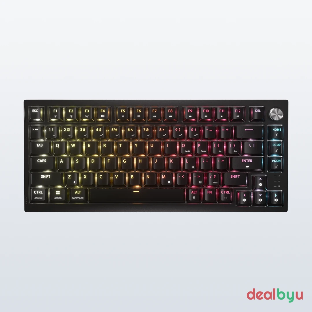 Corsair K65 PLUS Wireless — Mechanical Gaming Keyboard, MLX Red, RGB, multi-device wireless
