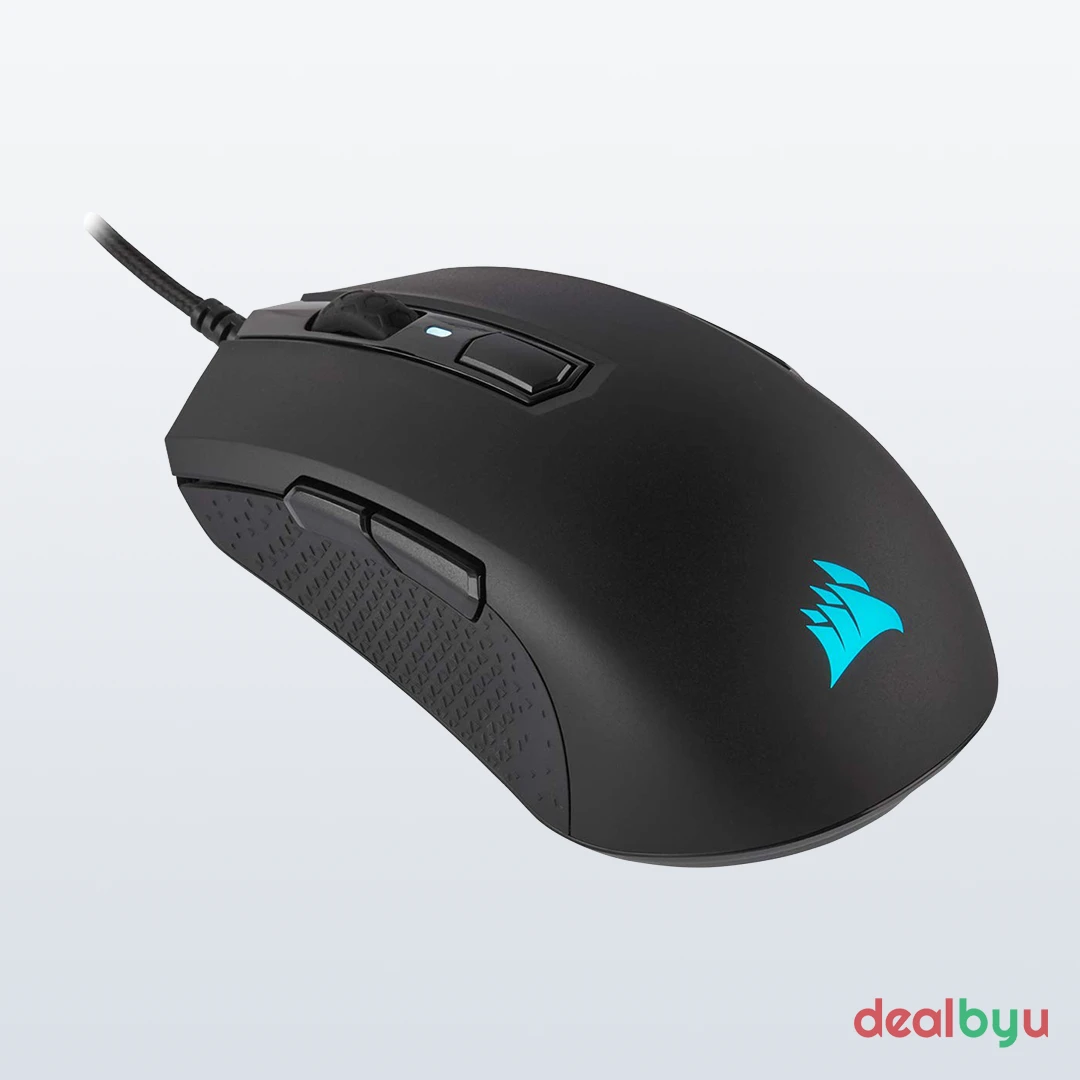 Corsair M55 RGB Pro — Wired Gaming Mouse, 12,400 DPI, RGB