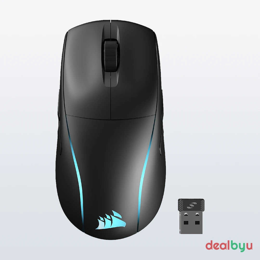 Corsair M75 Wireless — Multi-device Wireless Gaming Mouse, 26,000 DPI, RGB