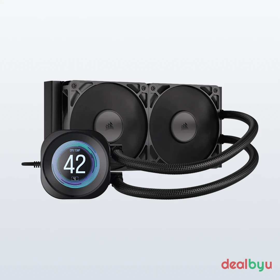 Corsair Nautilus 240 RS LCD 240mm Liquid CPU Cooler — 240mm AIO Liquid CPU Cooler with LCD Display