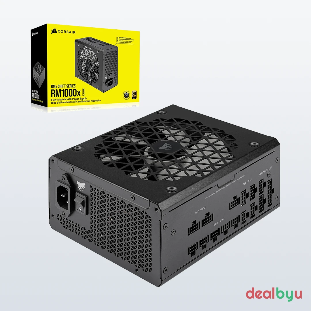 Corsair RM1000x Shift 1000W — 80+ Gold Fully Modular Power Supply